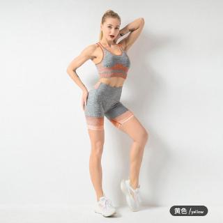 NEW STYLE Seamless yoga suit women's seamless high-elasticity sexy new knitted fitness sports yoga suit
