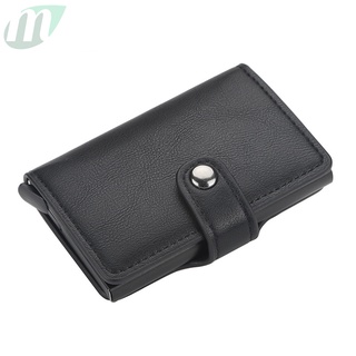 Credit Card Wallet RFID Blocking Slim Mini Card Holder PU Leather Covers for Men