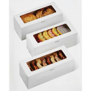 Pastry Box/ Cookies Box/ Cupcake Box Packaging 3.25x9x3.25