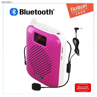 ♦◇∈[Shop Malaysia] Rolton K500 Bluetooth Voice Amplifier Teacher Mic FM Radio Loud Speaker Megaphone