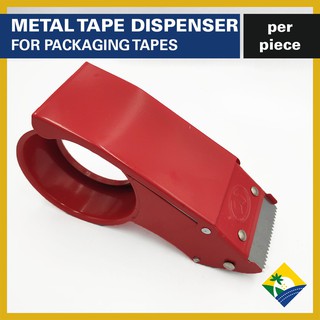 Metal Packaging Tape Dispenser Red ( JIUMU )
