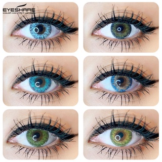 EYESHARE 1 Pair 3TONE Series Color Soft Cosmetic Contact Lens Yearly Use 14.5mm