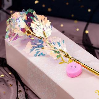 24K Gold Foil Rose Flower LED Luminous Valentine's Day Christmas Birthday Mother's Day Gift (1)