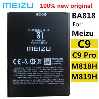 Meizu 100% New Original BA818 3000mAh Battery For Meizu C9 Pro M819H C9 M818H Mobile Phone Batteries