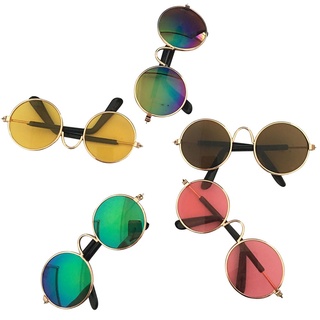 【Ready Stock】☒♀Fashion Cool Puppy Cat Glasses Round Sunglasses Eyewear