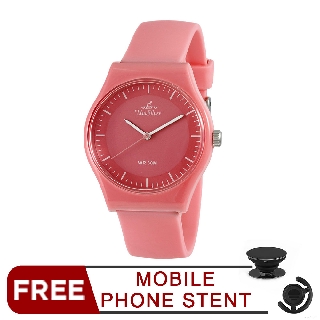 UniSilver TIME STENON-FINIO Pink Analog Rubber Watch KW2662-1005 FREE PHONE STENT