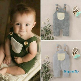 AQQ-Infant Baby Boy Girl Clothes Sleeveless Romper Jumpsuit
