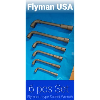 6pcs SET Flyman L-type Socket Wrench (sizes: 8mm, 10mm, 12mm, 14mm, 17mm, 19mm)