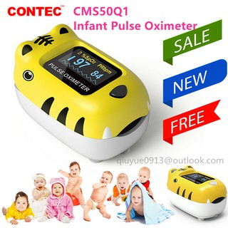 CONTEC Pediatric Fingertip Pulse Oximeter Child SPO2 Monitor PR Infant Blood Oxygen CE