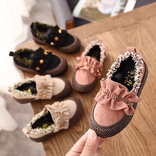 【sale】 Autumn Baby Girl Anti-Slip Casual Flats Walking Shoes Star Design Sneakers Soft Soled First W