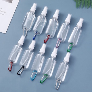 60ml Carabiner Hook Spray Bottle Convenient Travel Lotion Disinfection Alcohol Spray Bottle