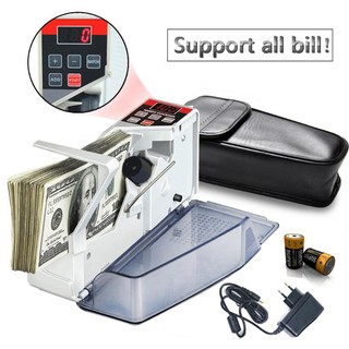 VKTECH Money Counter Handy Money Counter for Most Currency Note Bill Cash Counting Machine EU-V40 Fi