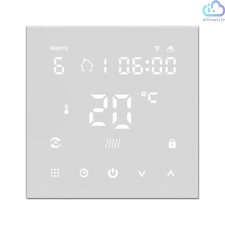 HY607 LCD Digital Display Intelligent Temperature Controller Phone APP WIFI Voice Control Electric Floor Heating Control Programmable Multipurpose Tool