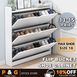 Flip Bucket Shoe Cabinet Bedroom Shoe Rack Household Door Outlet Simple Savings Shoe Cabinet (1)