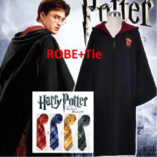 Harry Potter Hogwarts Gryffindor Slytherin Ravenclaw cosplay costume robe ties harry porter tie xmas (1)