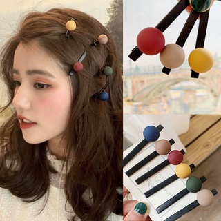 Pearl hairpin multicolor one-word bangs hairpin female headdress duckbill clip side clip Korean student simple net red girl clip hairpin