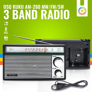OSQ 220V AM/FM 3 Band Radio AM-260