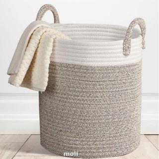 Woven Laundry Basket Rattan Hamper Washing Clothes Storage Tidy Bin STOCK