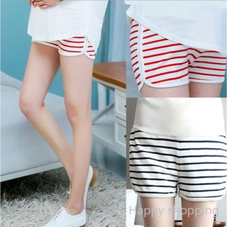 Stripe Maternity Shorts Cotton Shorts Maternity Pants Pregnant Women Pants