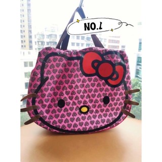 Hello Kitty face Bag traveling bag shopping bag