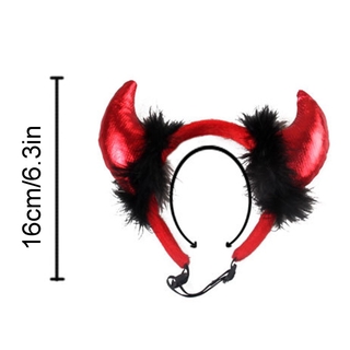 ❁∋◐T84E Halloween Pet Horned Vampire Devil Headband for Cats Puppy Cosplay Headdress Costumes Funny (5)