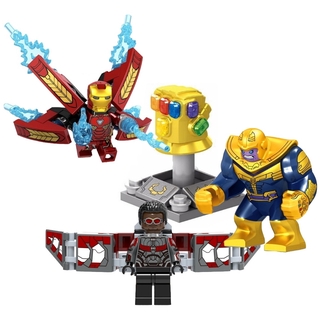Lego Super Heroes Thanos Infinity Gauntlet Spider Iron Man Building Blocks MiniFigure Bricks Toy