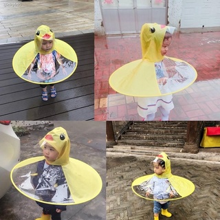 Cute Unisex Duck Raincoat for Kids
