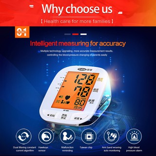 Cofoe Smart 3 Backlit Indicator Digital Automatic Blood Pressure Monitor Heart Beat Sphygmomanometer