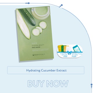 Face Republic Sleeping Beauty Face Mask Hydrating Cucumber Extract 23g