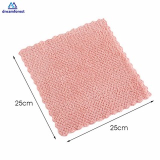 DF Kitchen Dishcloth Nonstick Oil Coral Velvet Hanging Hand Dish Towels Home Cleaning Cloth (9)