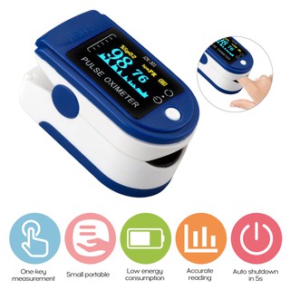 Finger Clip Pulse Oximeter Blood Oxygen Monitor Finger Pulse Heart Rate Meter (6)
