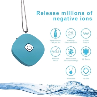 NEW Personal Air Purifier Necklace Wearable,Mini Portable Air Freshner Ionizer Negative Ion Generator Low Noise