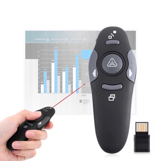 【COD】 USB Wireless PowerPoint Presenter Remote Control Laser Pen