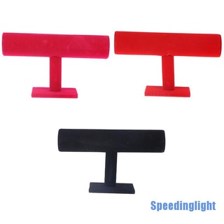 [Speedinglight] Velvet T-Bar Display Stand Holder Organizer Bracelet Jewelry Watch Headband Rack