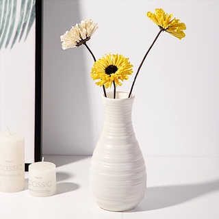 （Ready stock）Vase Plastic Vase Artificial Flower Vase Creative Vase Home Decoration Nordic Style