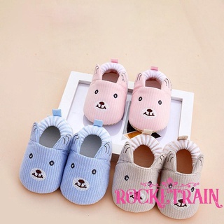 ✬JI★Infant Baby First Walking Slippers, Cute Cartoon Animal Print Soft Sole Anti-Slip Crib Shoes