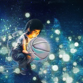 Holographic Glowing Reflective Basketball Lighted Glow Basketball Night Game (9)