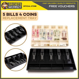 New Cash Coin Register Insert Tray Replacement Money Drawer Storage - intl(black)