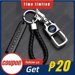 [Ford] Car Keychain Alloy Metal Keyring Men's Creative Key Chain Ring Keyfob Gift