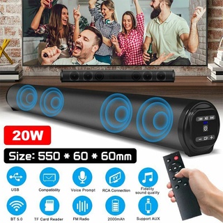 [Ready Stock] Home Theater TV Speakers Sound Bar Wireless Bluetooth Column Speaker Surround Soundbar