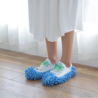 1Pc Chenille Reusable Shoes Cover,Cleaning Microfiber Lazy Floor Slippers,Replaceable Cleaning Dust Mop (2)
