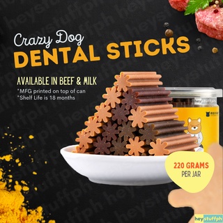 220g Crazy Dog Dental Sticks Pet Snack Pet Treats (25+ sticks) Dentastix Dentasticks