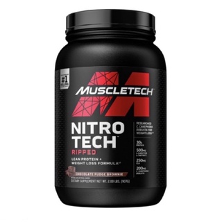 Muscletech Nitrotech Ripped 2lbs - Lean Whey Protein Powder (Weight Loss & Fat Burners) Nitro Tech