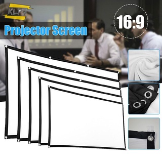 COD# Portable Foldable Projector Screen 16:9 HD Outdoor Indoor Home Cinema Theater 3D Movie