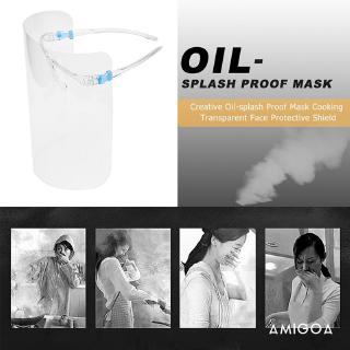 [Ready Stock+COD]（Glasses + Mask)Anti-fog Protect Eyes Clear Face Cover Transparent Face Shield Dustproof Protective Mouth Face Cover (4)