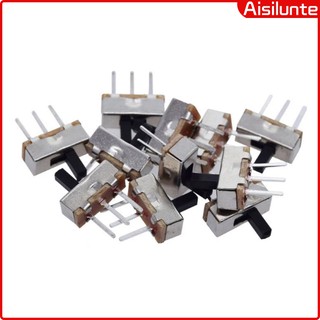 20PCS Interruptor on-off mini Slide Switch SS12D00 SS12D00G3 3pin 1P2T 2 Position High quality toggle switch Handle length:3MM