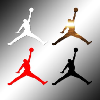 Stickers | (2) Jumpman Air Jordan | Nike | Logo | Die-cut Weather Proof Decal | 3 inches