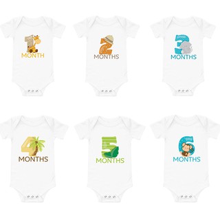 Baby Monthly Milestones Baby Romper Newborn Baby Clothes