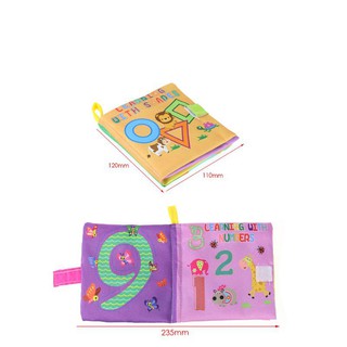4 Pcs/set Baby Rattles Toys Soft Cloth Book Educational Toys Newborn Infant Kids (5)