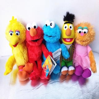 Sesame Street Hand Puppet Plush Toys Elmo Cookie Stuffed Dolls Monster Ernie Kids Baby Doll For Girl